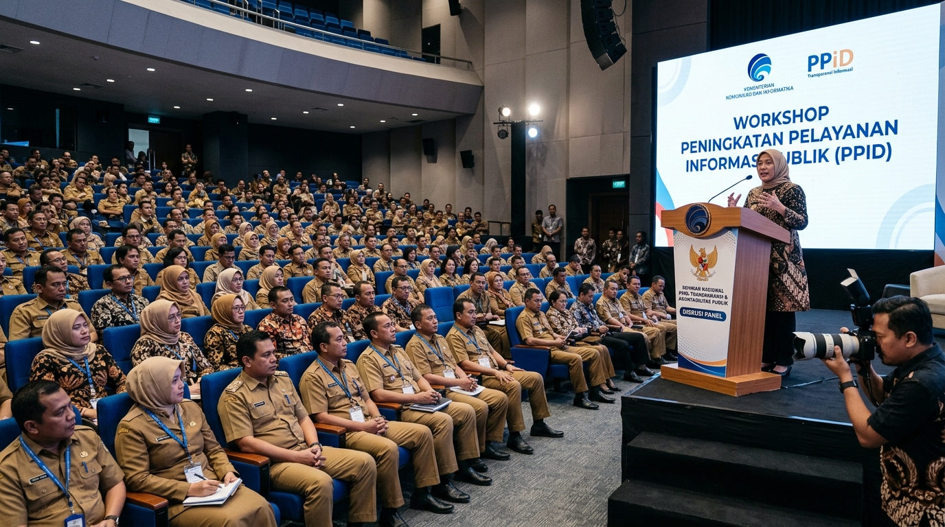 Perkuat Keterbukaan Informasi, PPID Diskominfo Gelar Workshop Peningkatan Pelayanan Informasi Publik